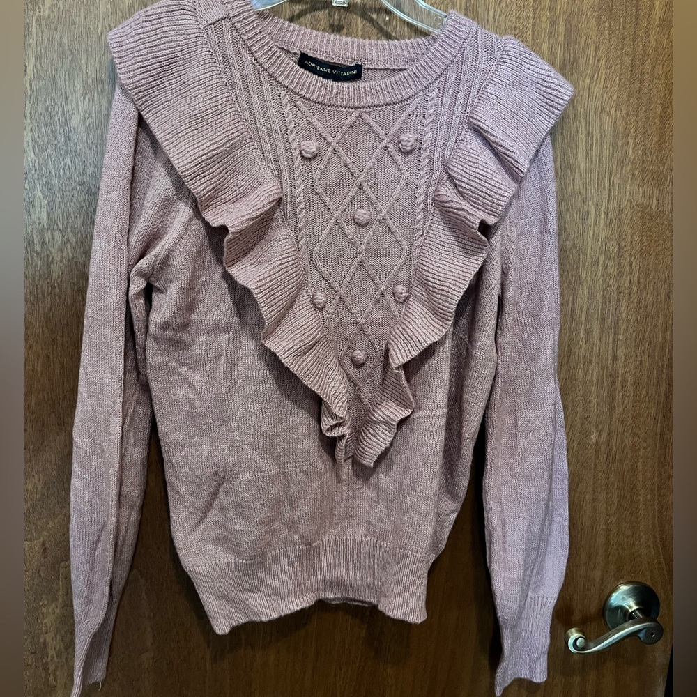 Adrienne Vittadini Small Ruffle Women’s sweater